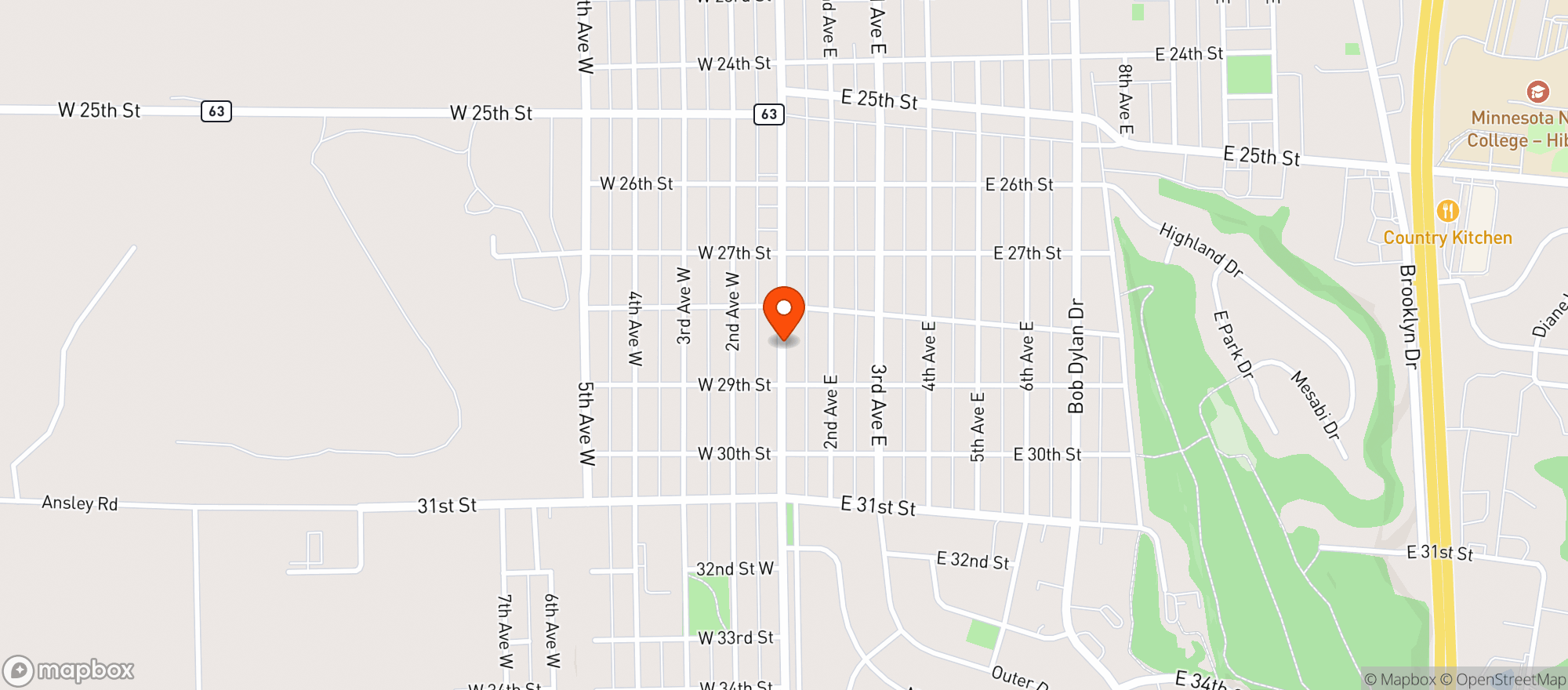 Map showing HARD ROCK LIQUOR