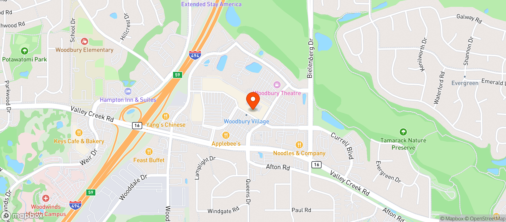 Map showing Target