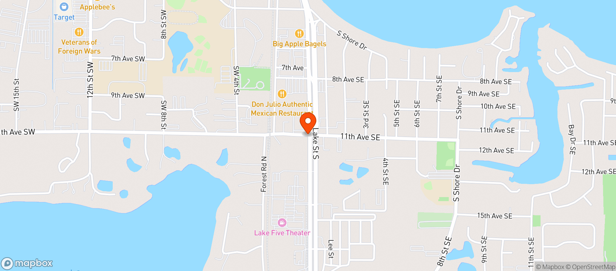 Map showing Wine & Roses Liquors