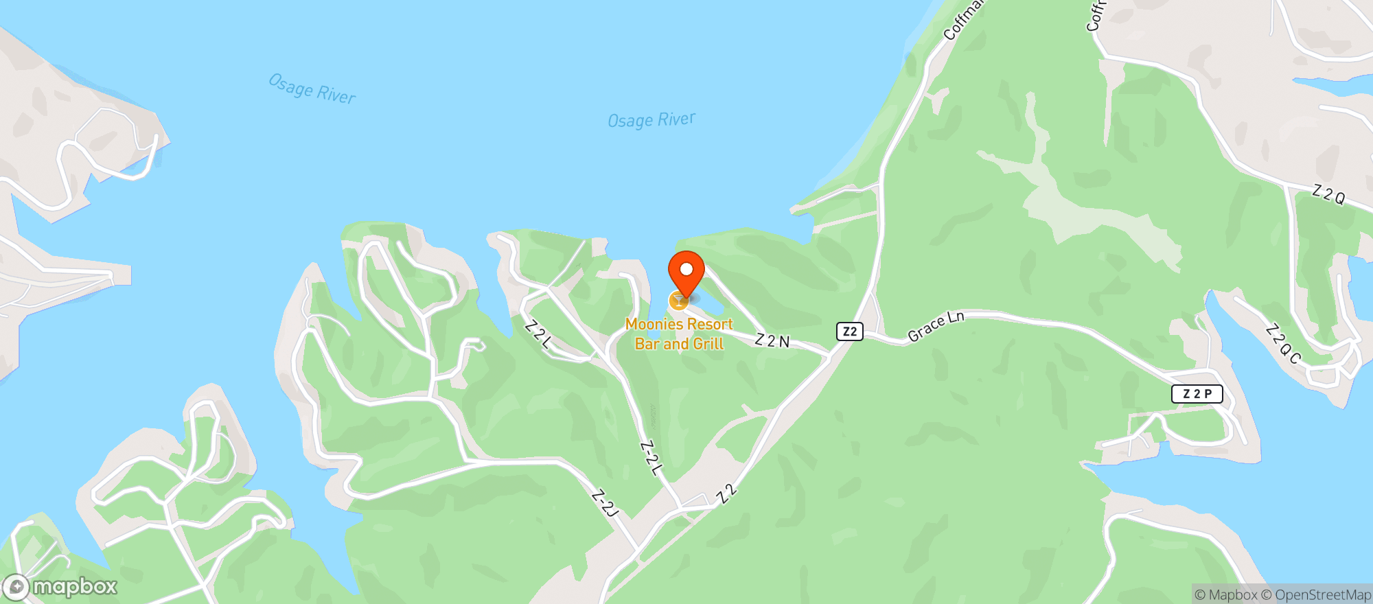 Map showing Moonies