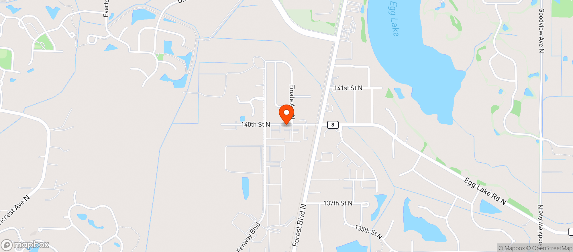 Map showing American Legion
