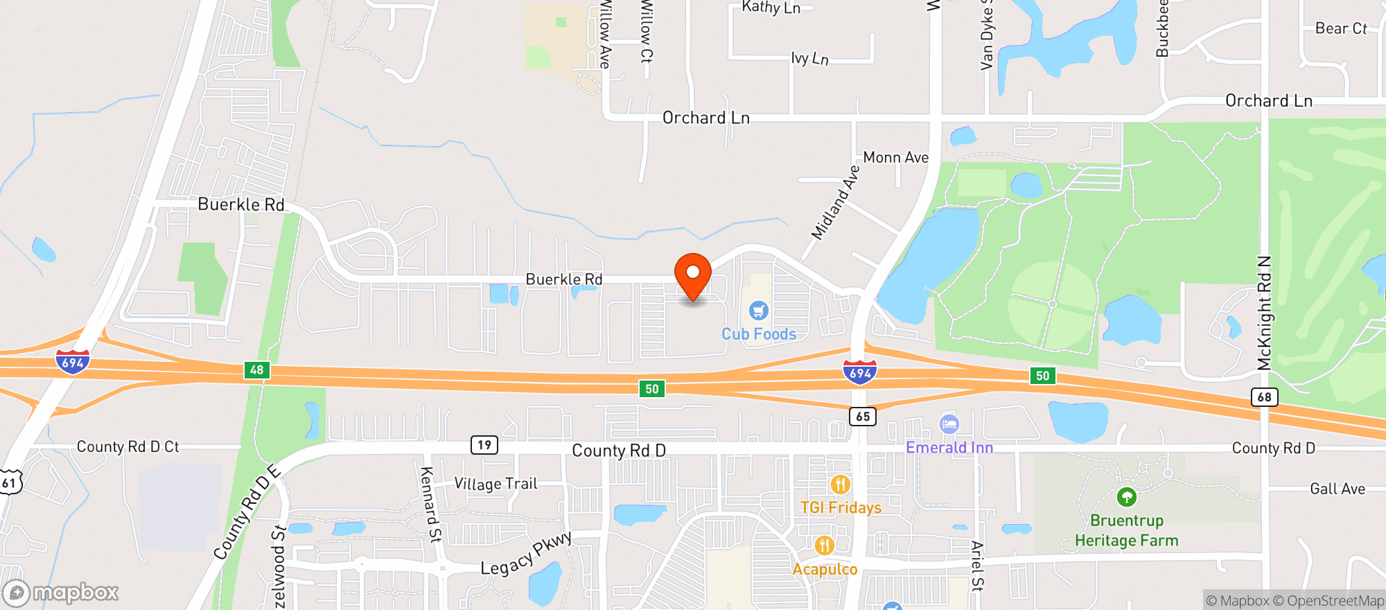 Map showing Sams Club Liquor