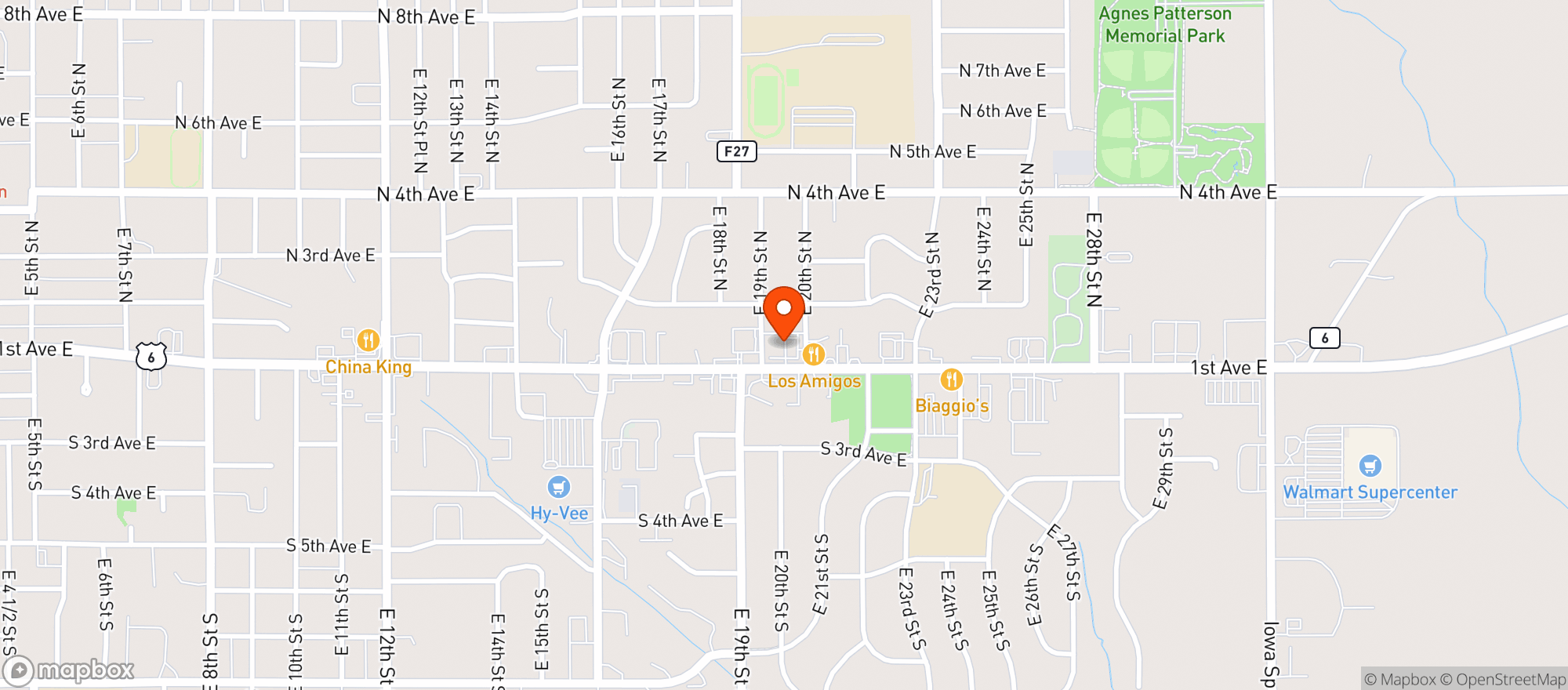 Map showing KWIK STAR #1001
