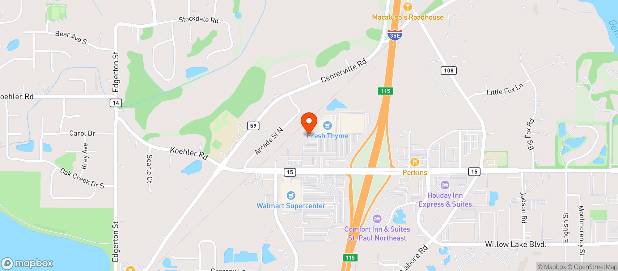 Map showing Gnc