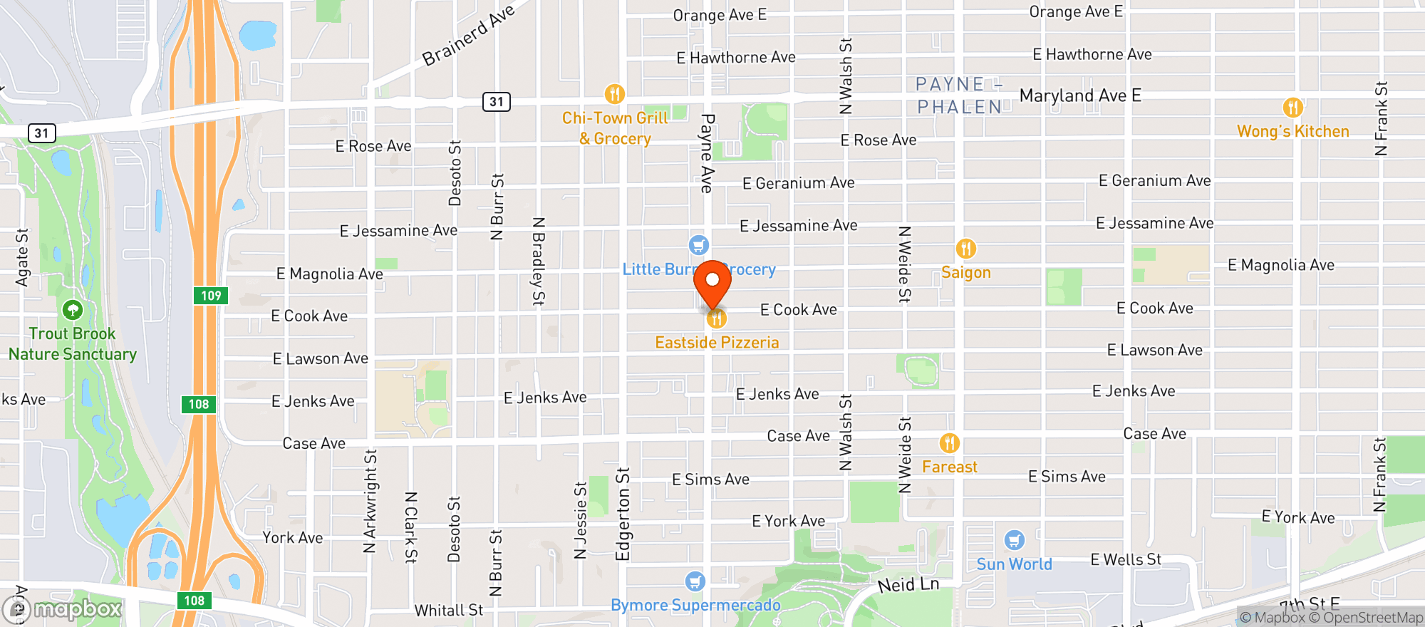 Map showing KUM & GO