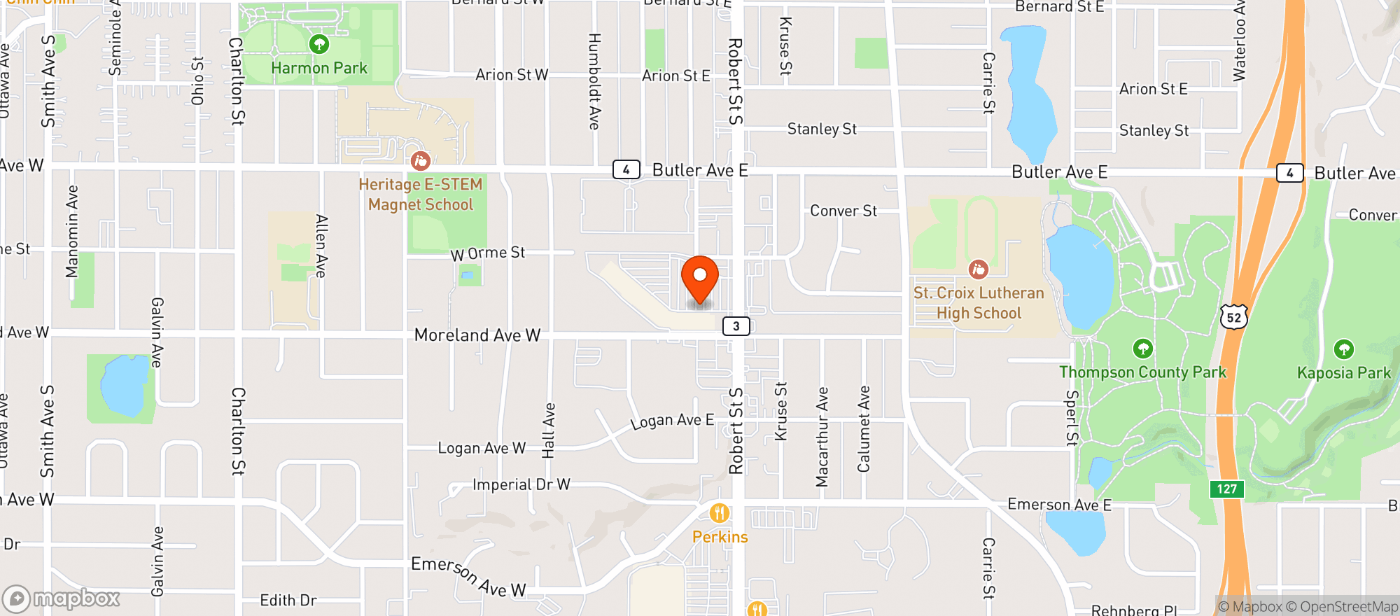 Map showing Gnc