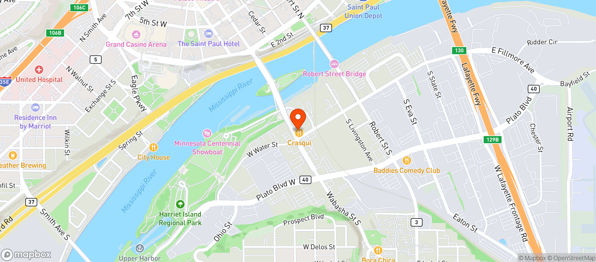 Map showing Crasqui