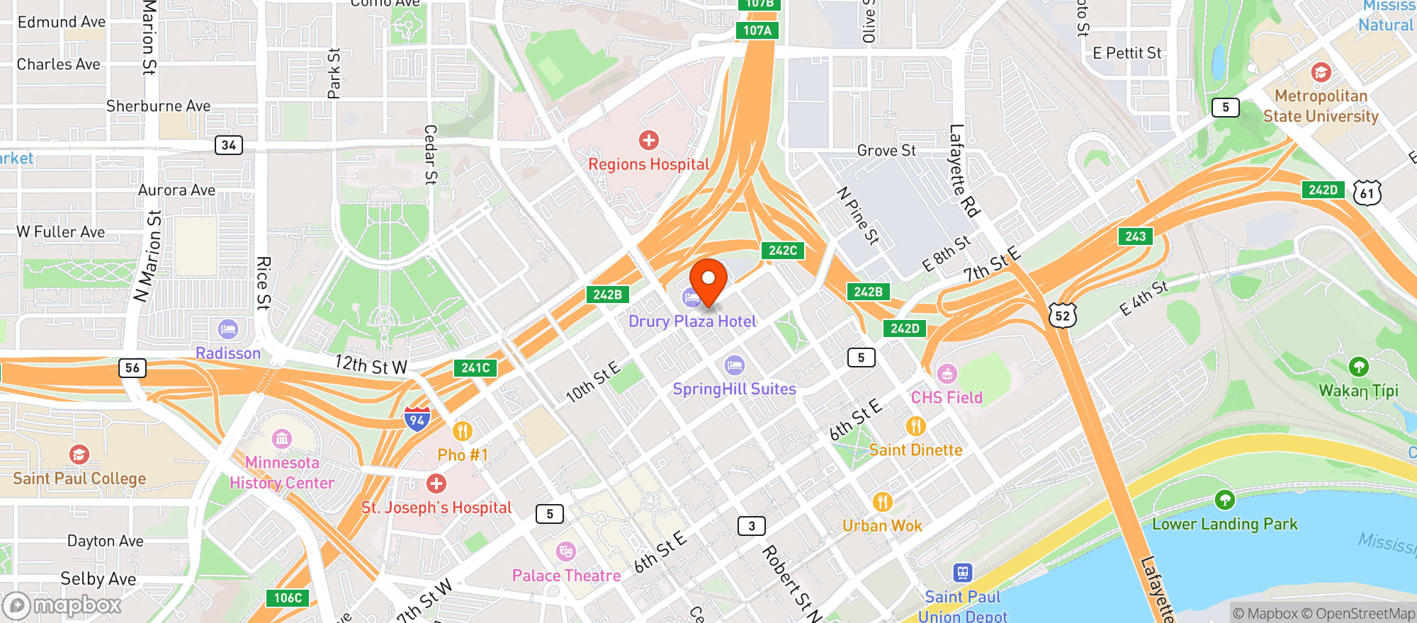 Map showing Liquor Vault