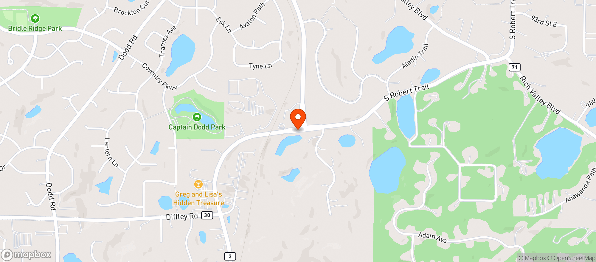 Map showing TRAIL LIQUORS