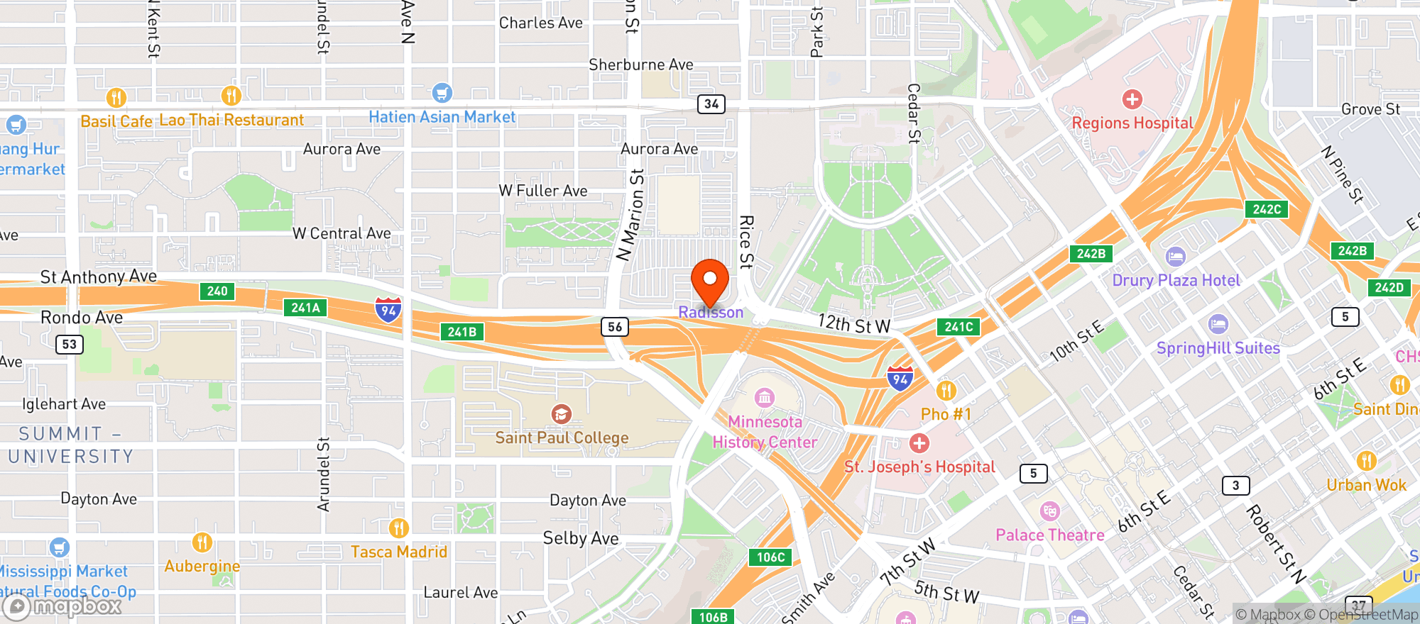 Map showing Peddlers Pub