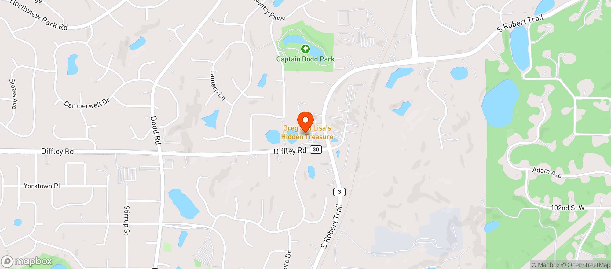 Map showing Black Diamond Liquor