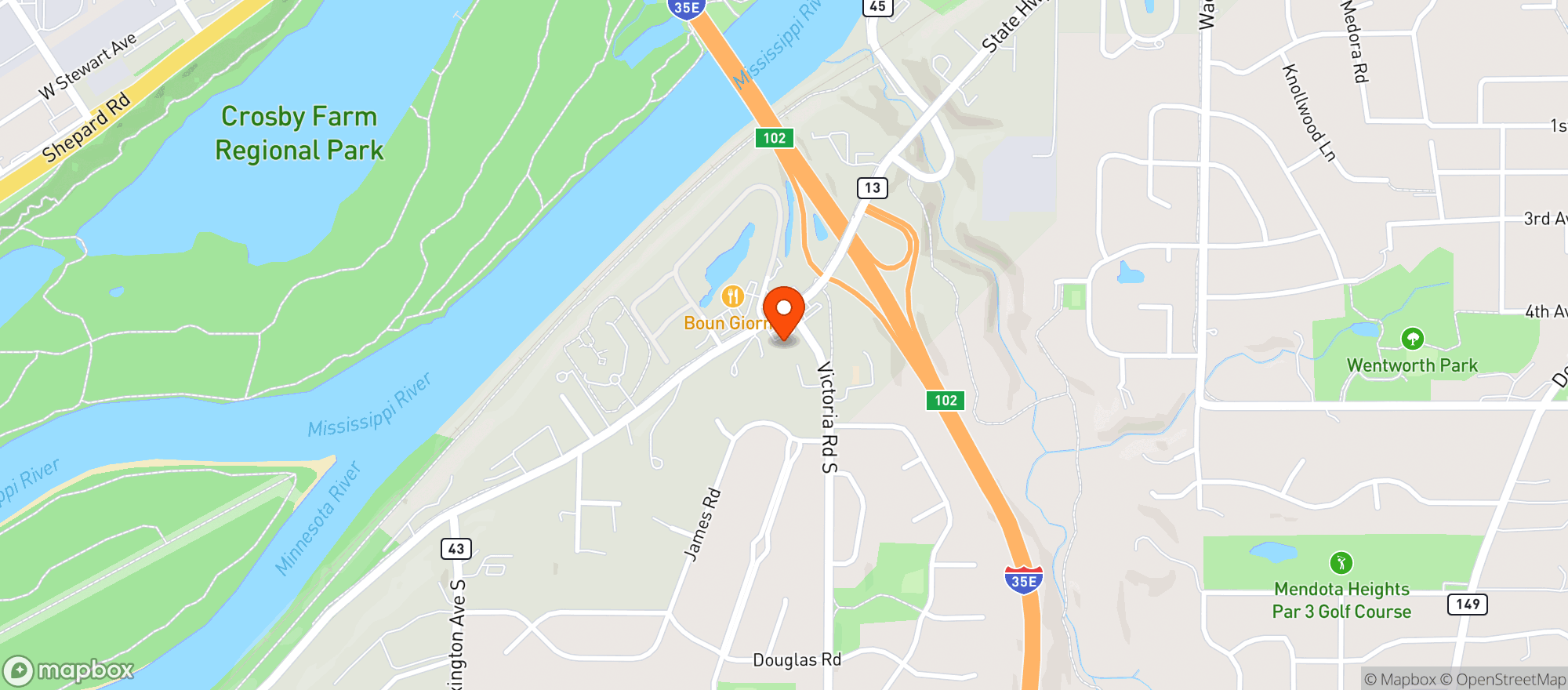 Map showing Chet S Liquor