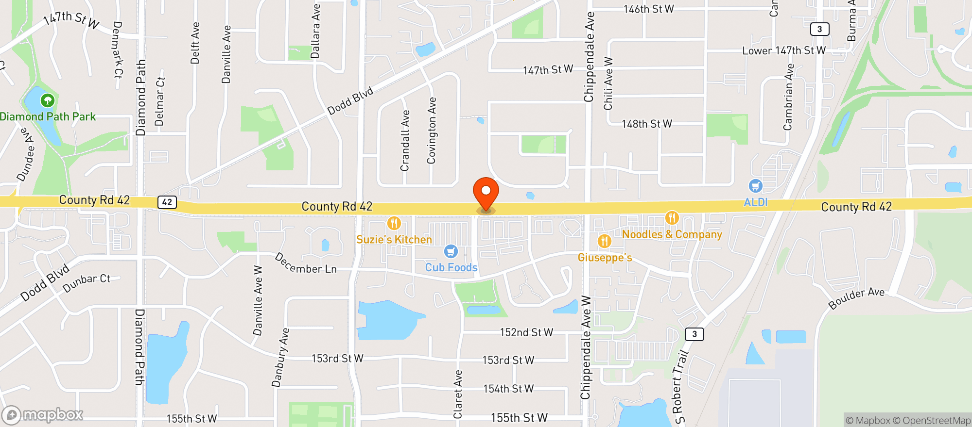 Map showing Cub Wine & Spirits
