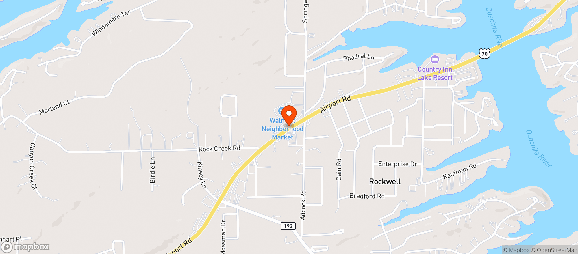 Map showing Walmart Neighborhood Mkt