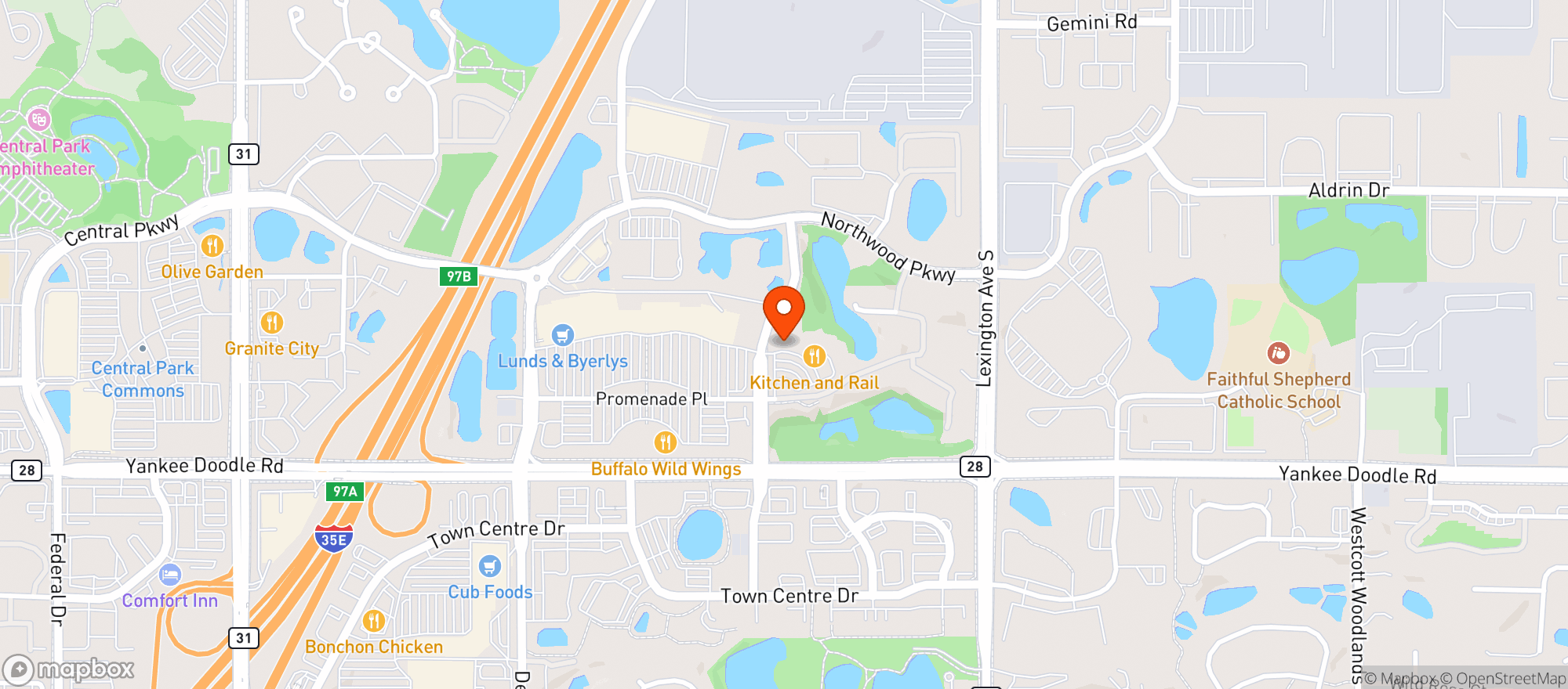 Map showing Gnc