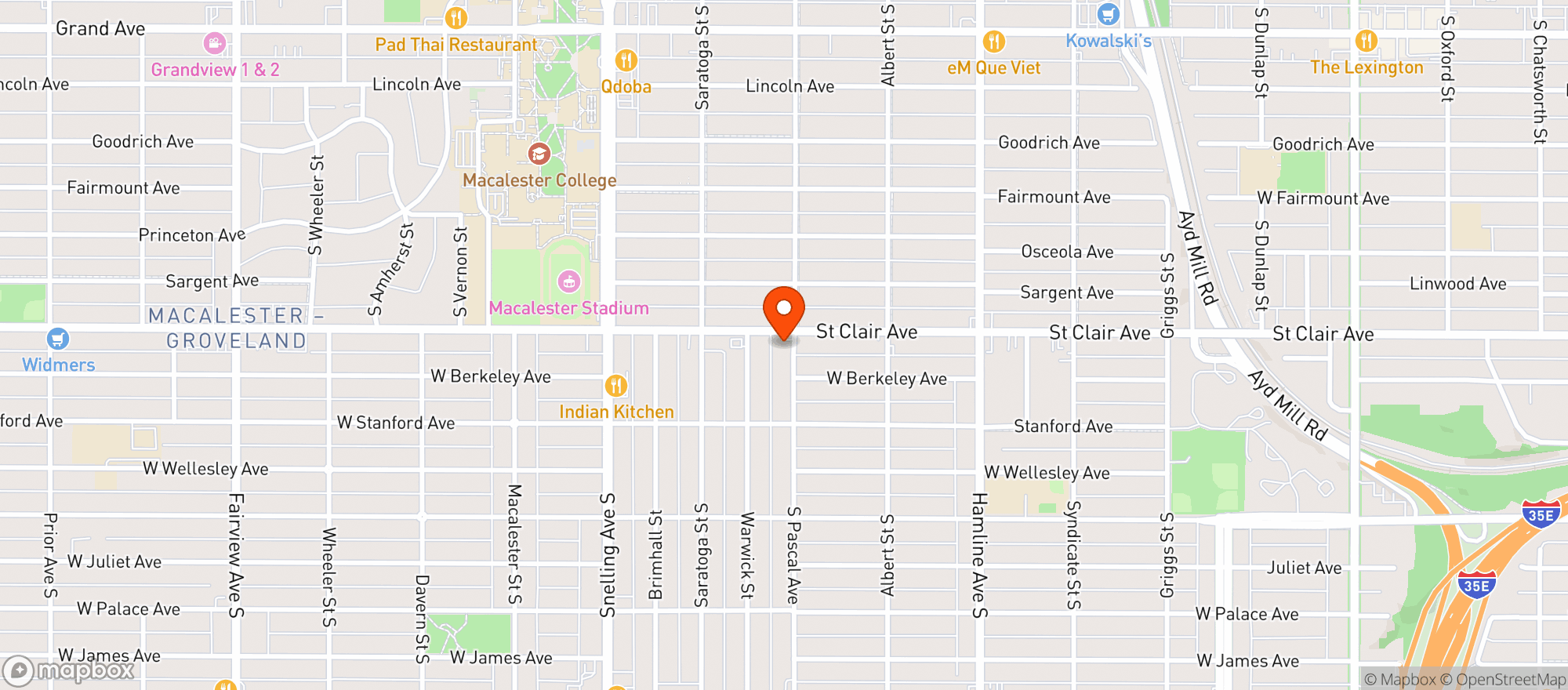 Map showing SCOTT'S LIQUOR STORE