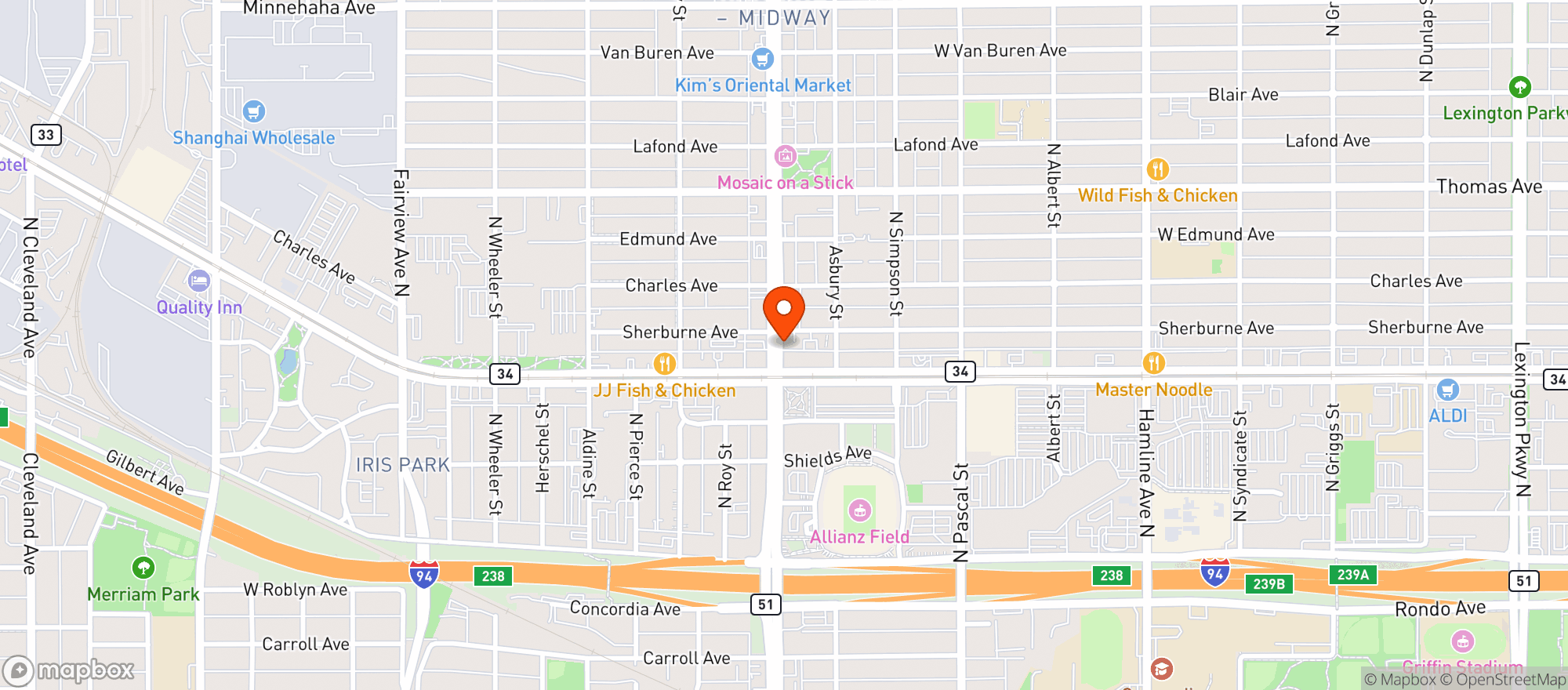 Map showing Snelling Fine Liquor