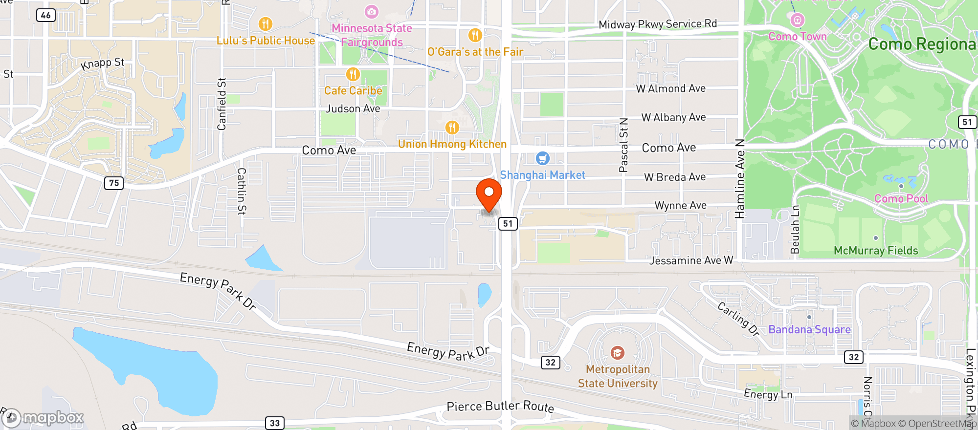 Map showing Lucille's Tasting Room + Bottleshop