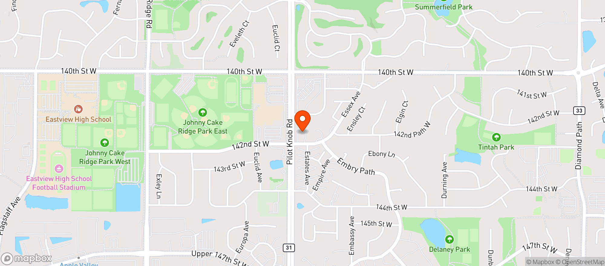 Map showing APPLE VALLEY LIQUOR