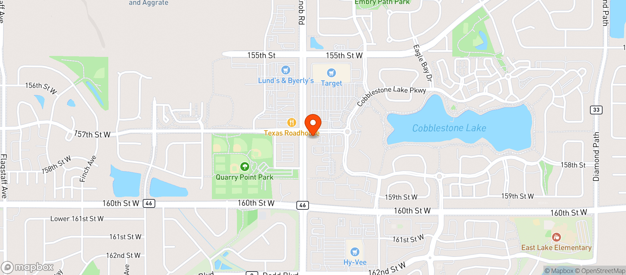 Map showing Apple Valley #3 - 157th St W