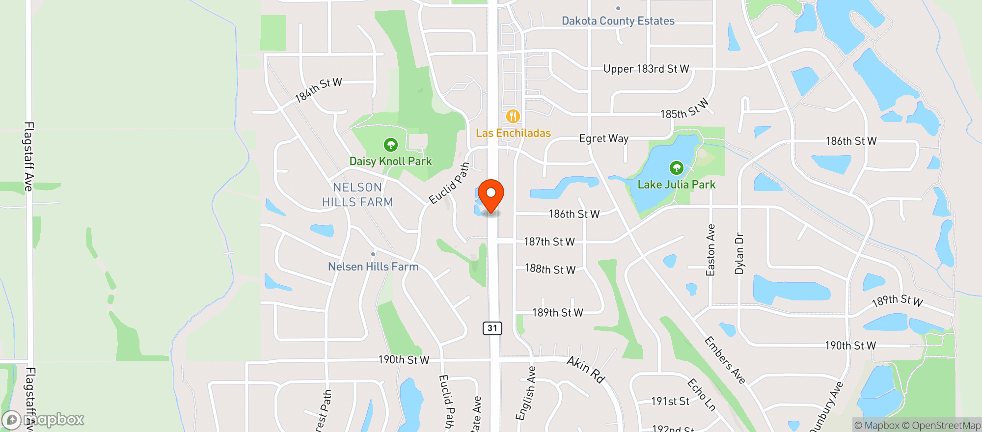 Map showing Farmington Municipal Liquor