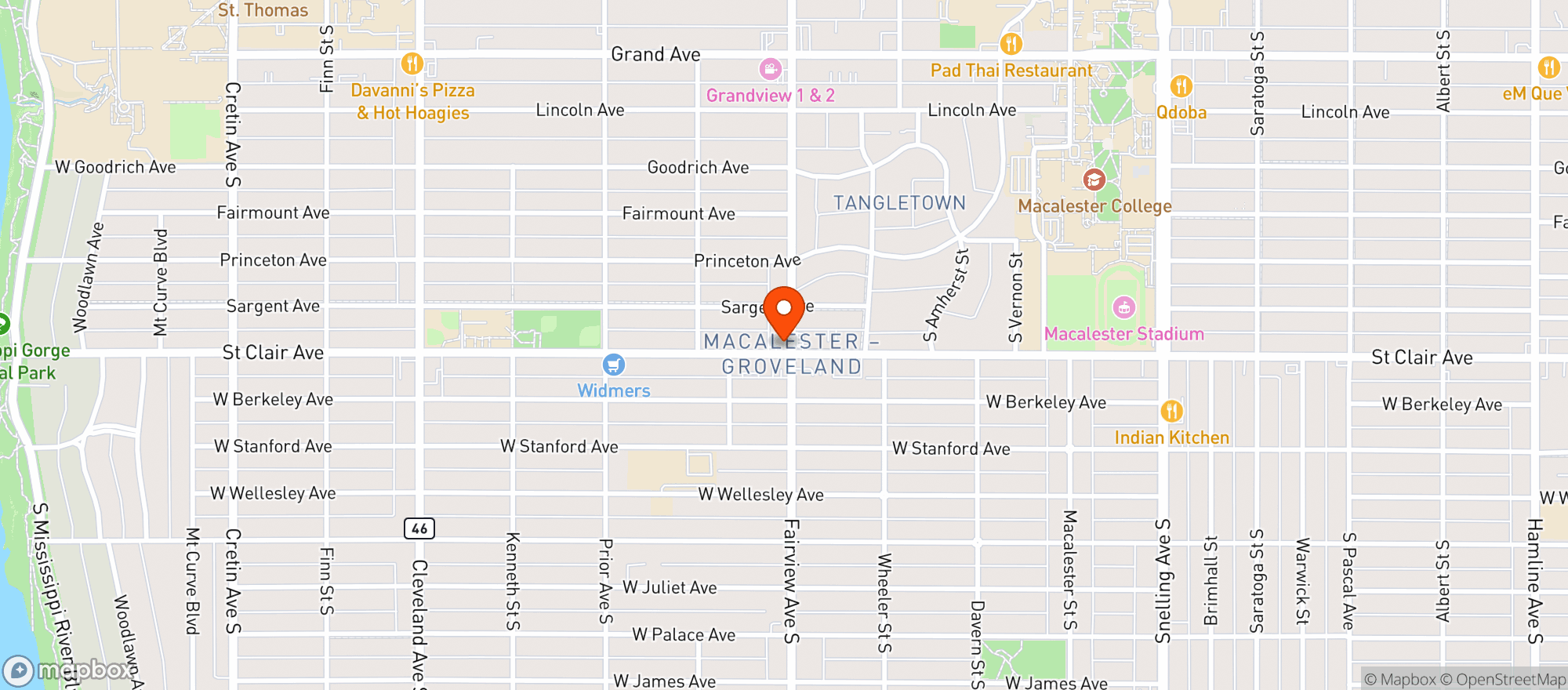 Map showing Awaken for Wellness