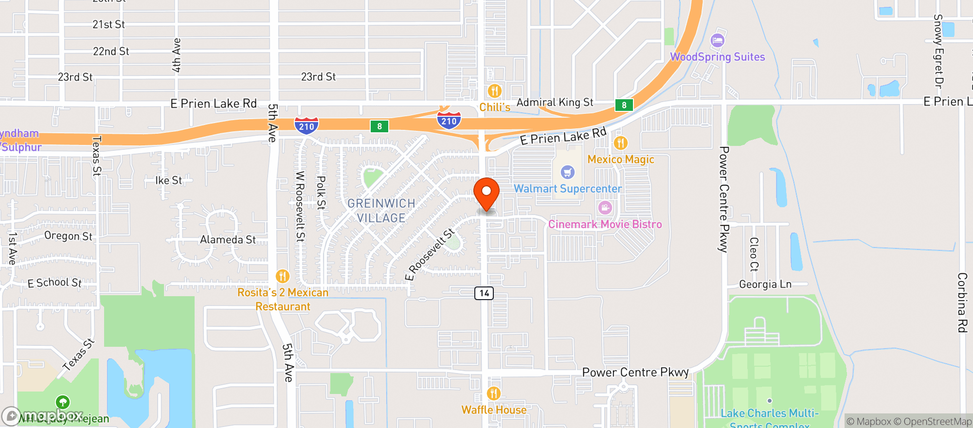 Map showing Gnc