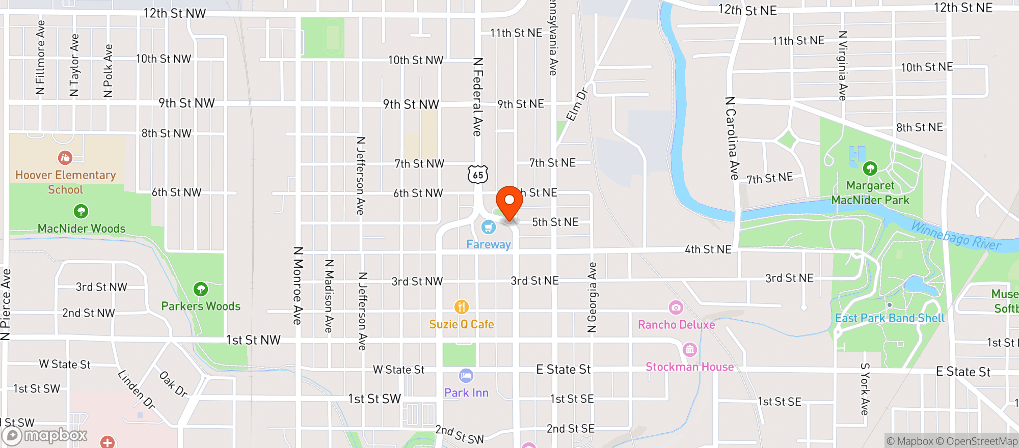 Map showing FAREWAY