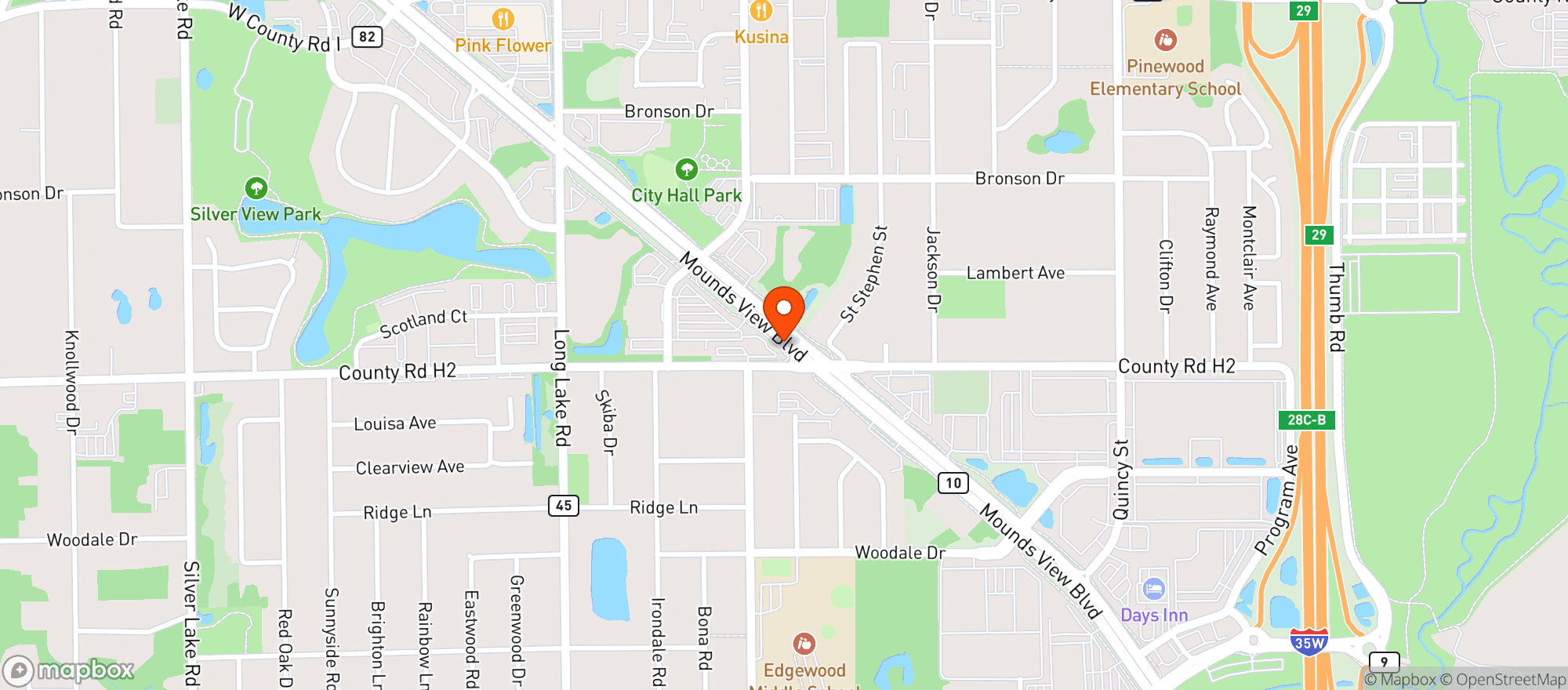 Map showing Moes