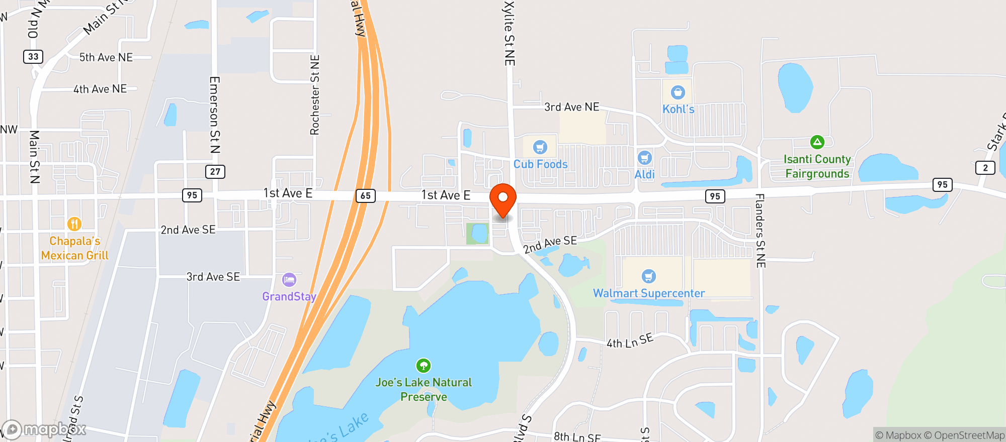 Map showing Northbound Liquor