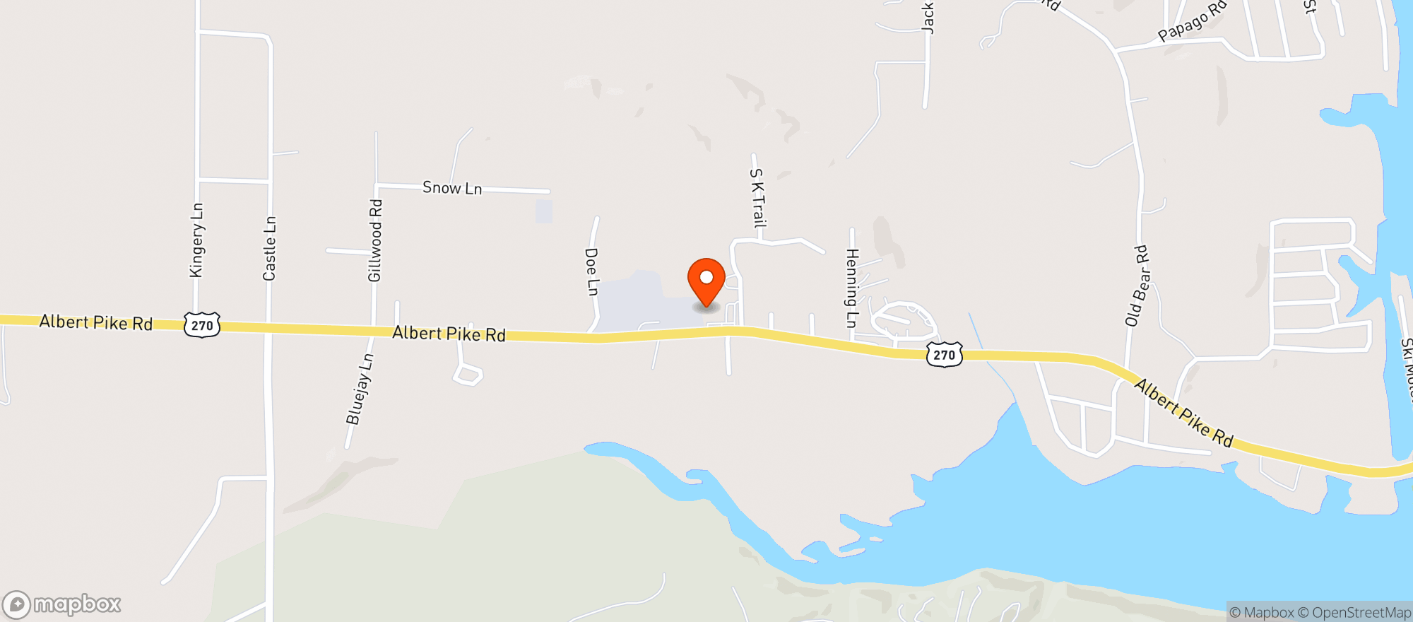 Map showing Ouachita Liquor
