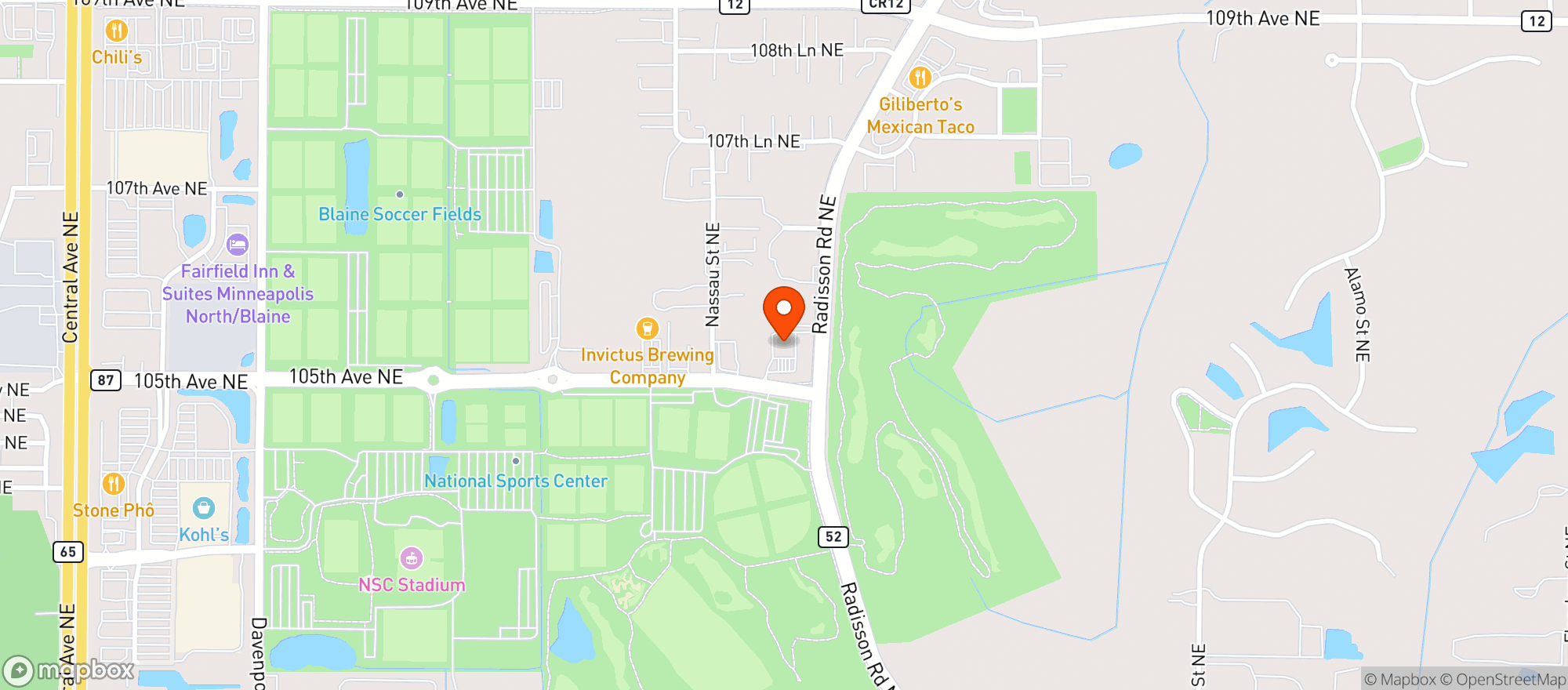 Map showing Kwik Trip #925