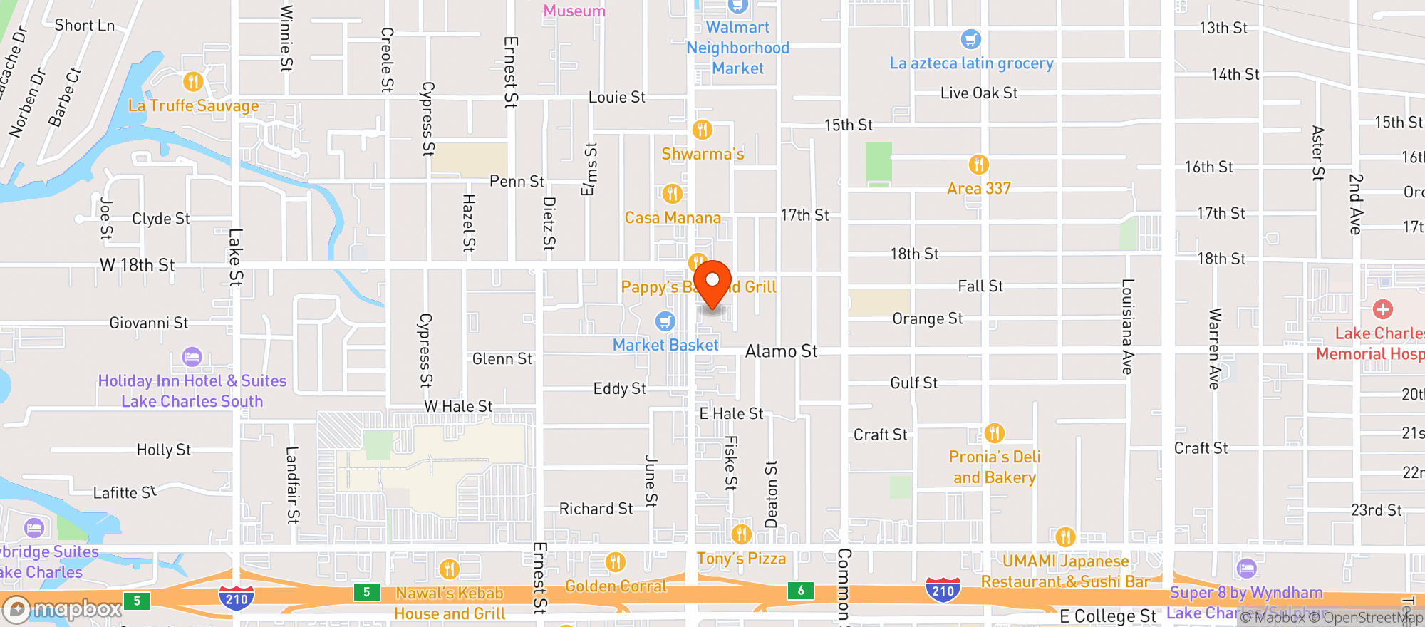 Map showing Crave Gourmet Llc