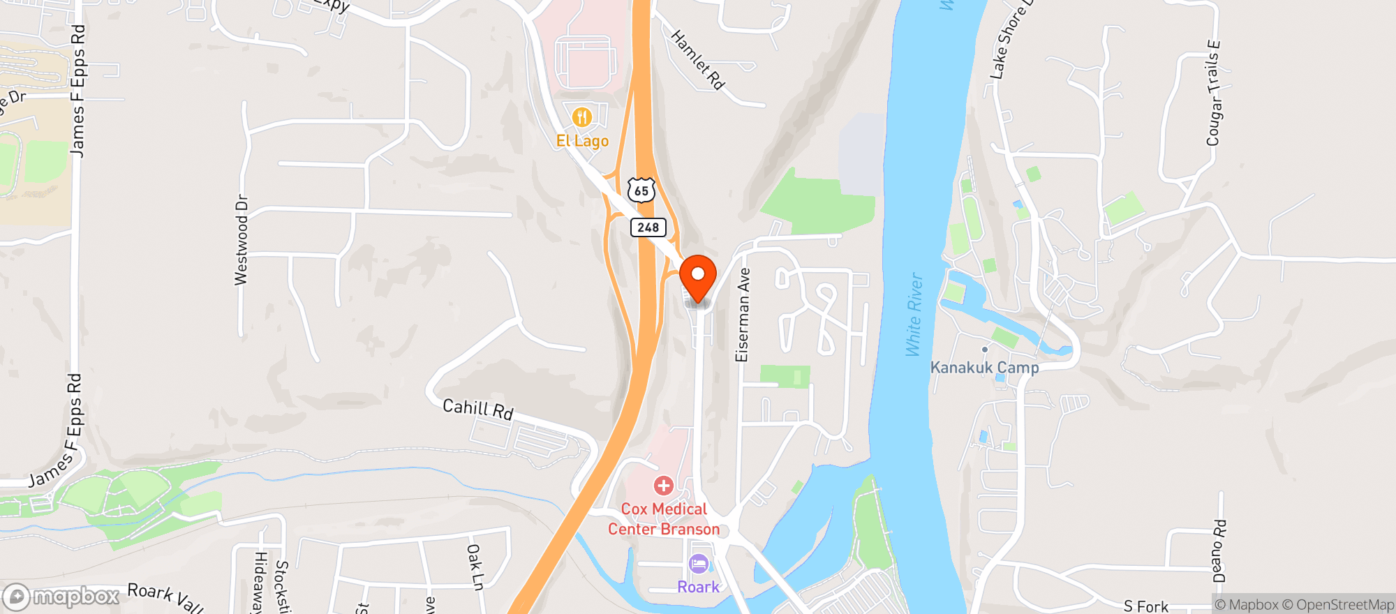 Map showing Rapid Roberts