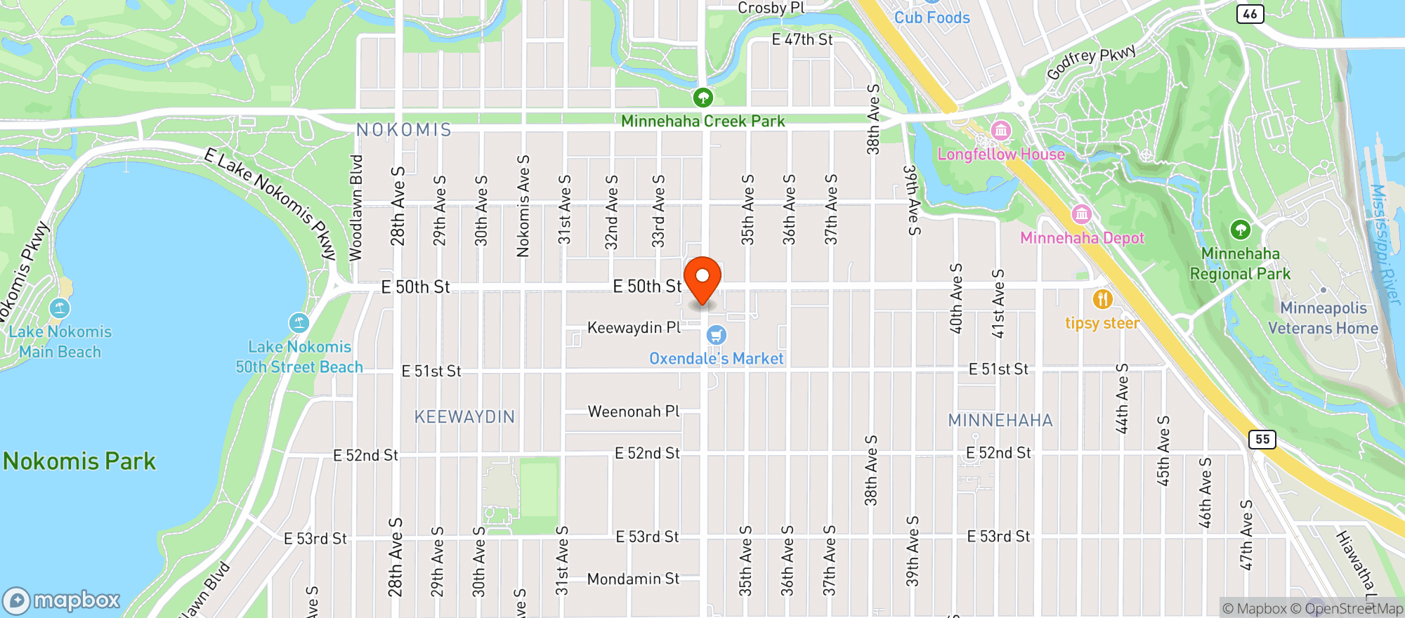 Map showing Mcdonalds Liquor