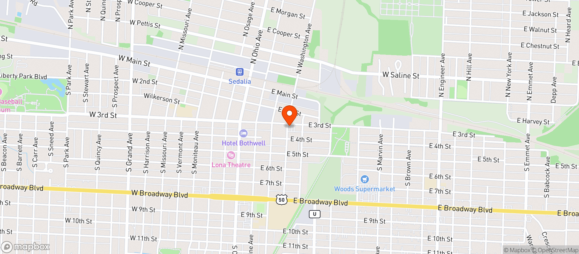 Map showing Fresh Thyme