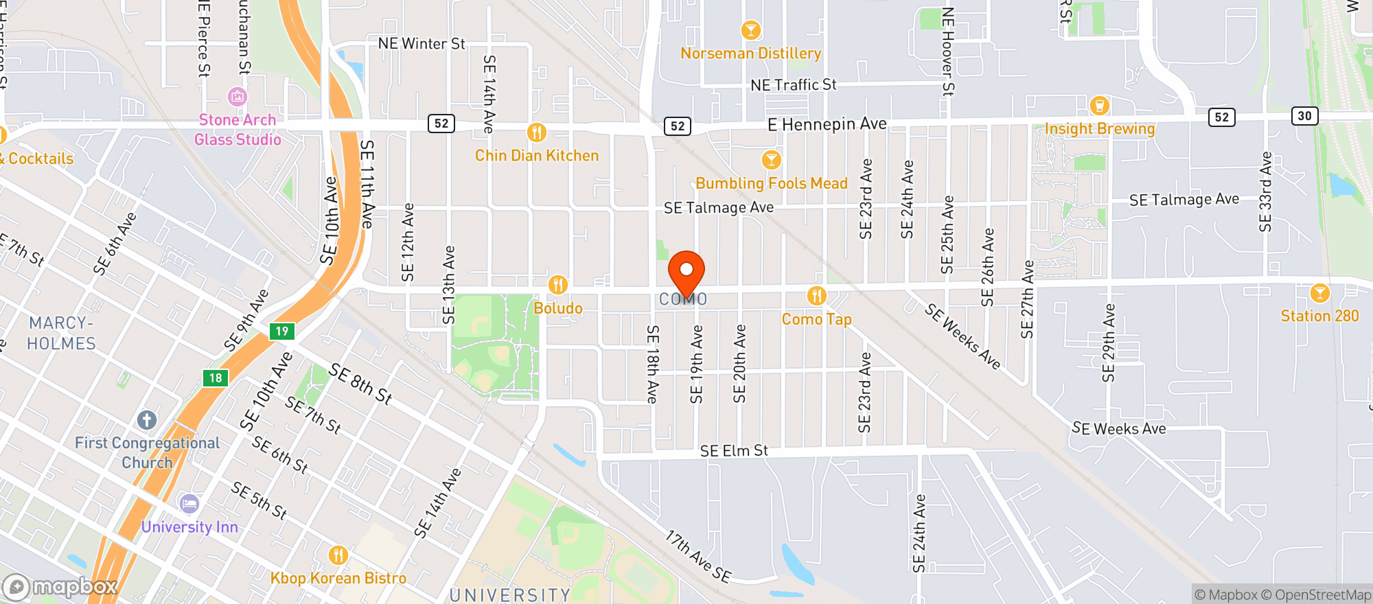 Map showing Joe's Market & Deli