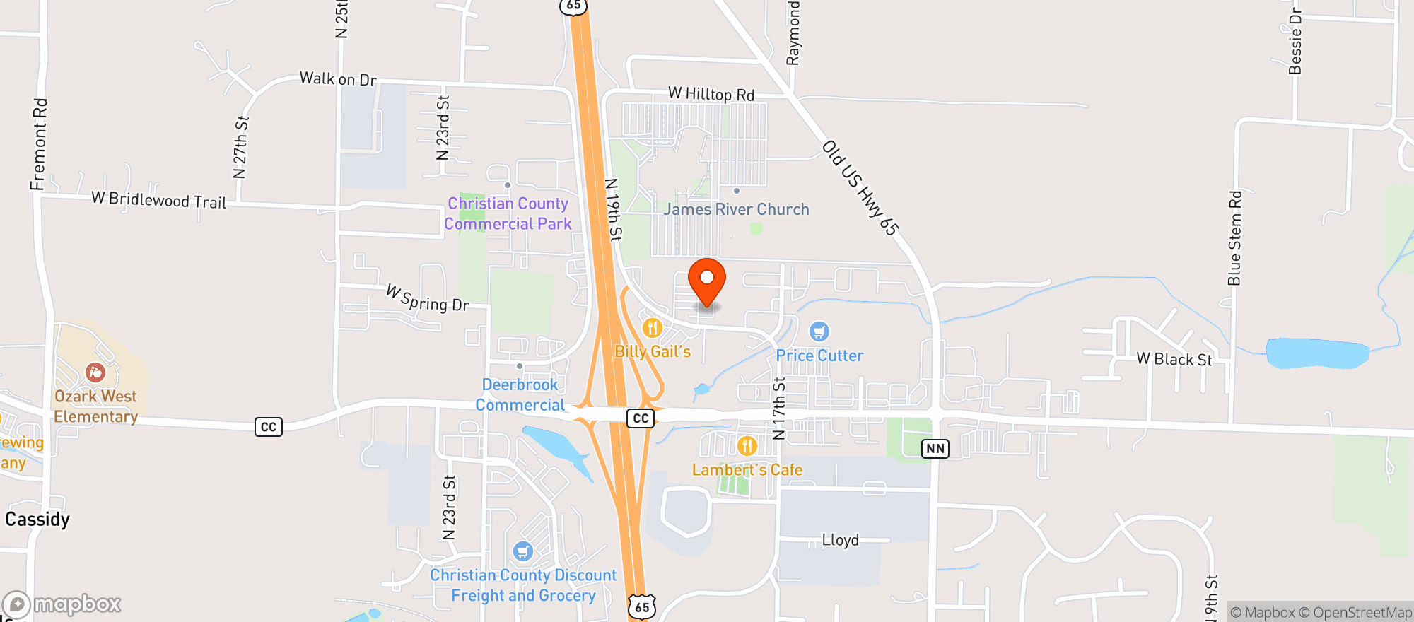 Map showing Maru Sushi & Grill