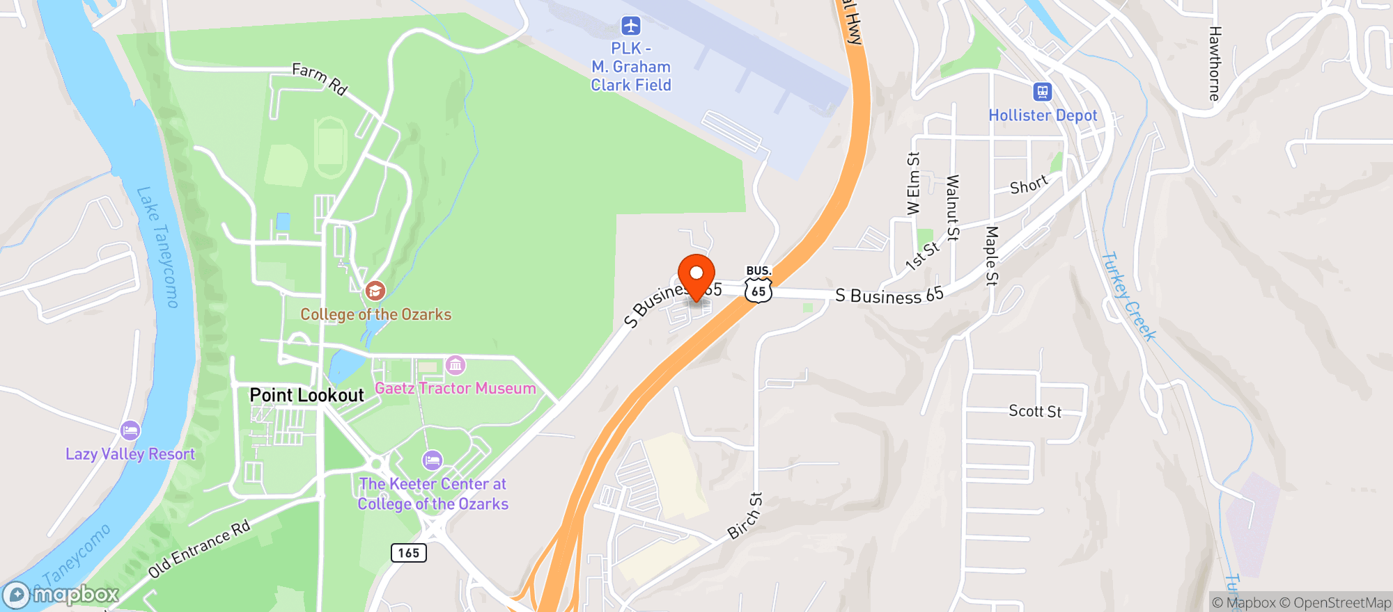 Map showing Spirits Shop