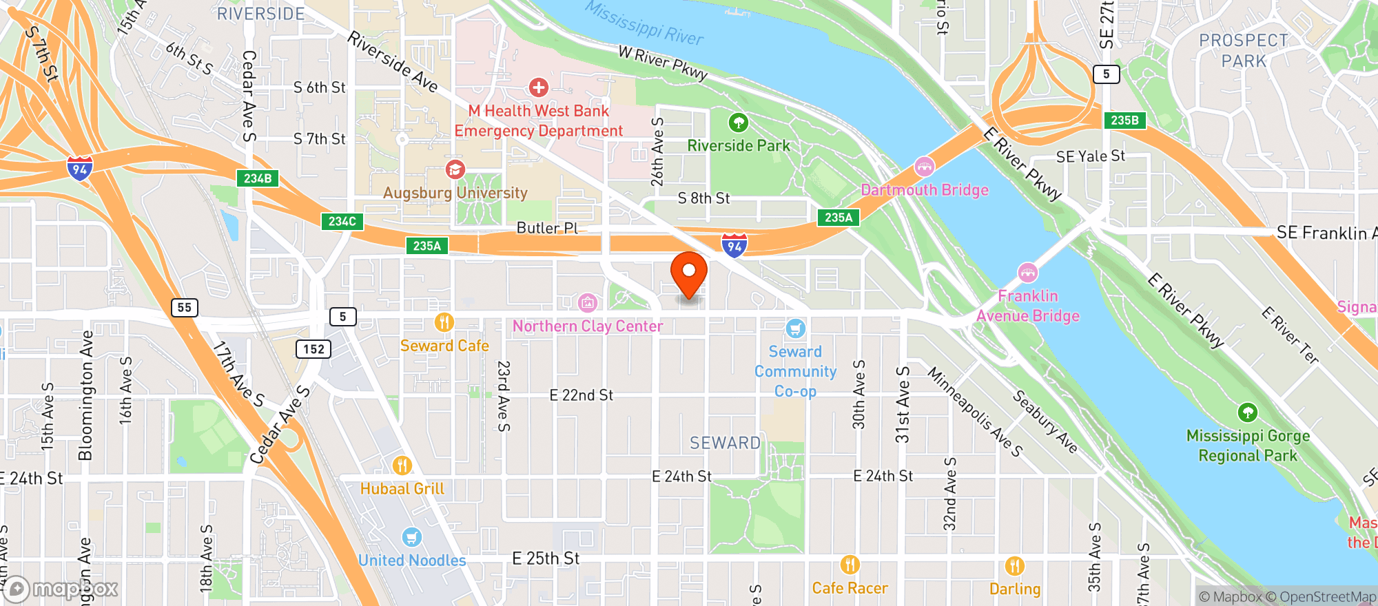 Map showing Zipps Liquor