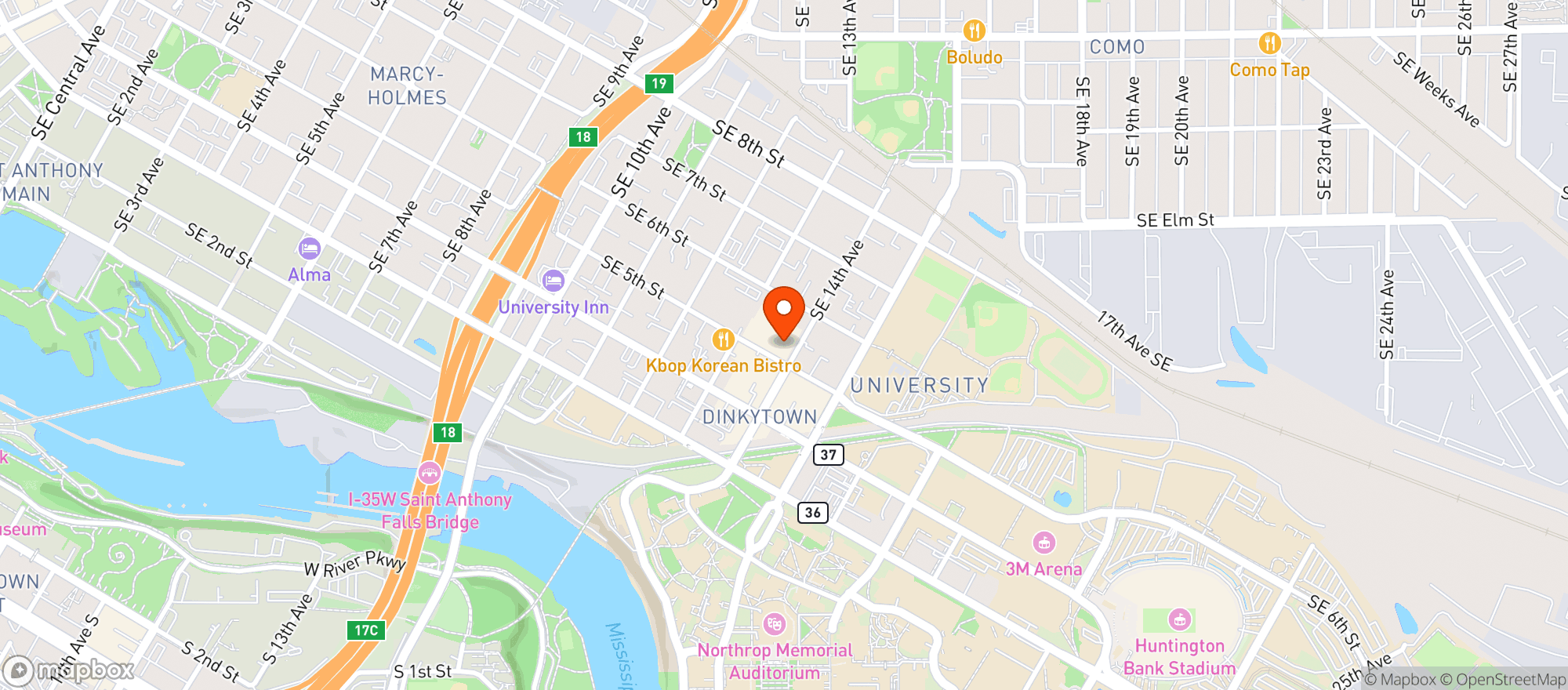 Map showing Target