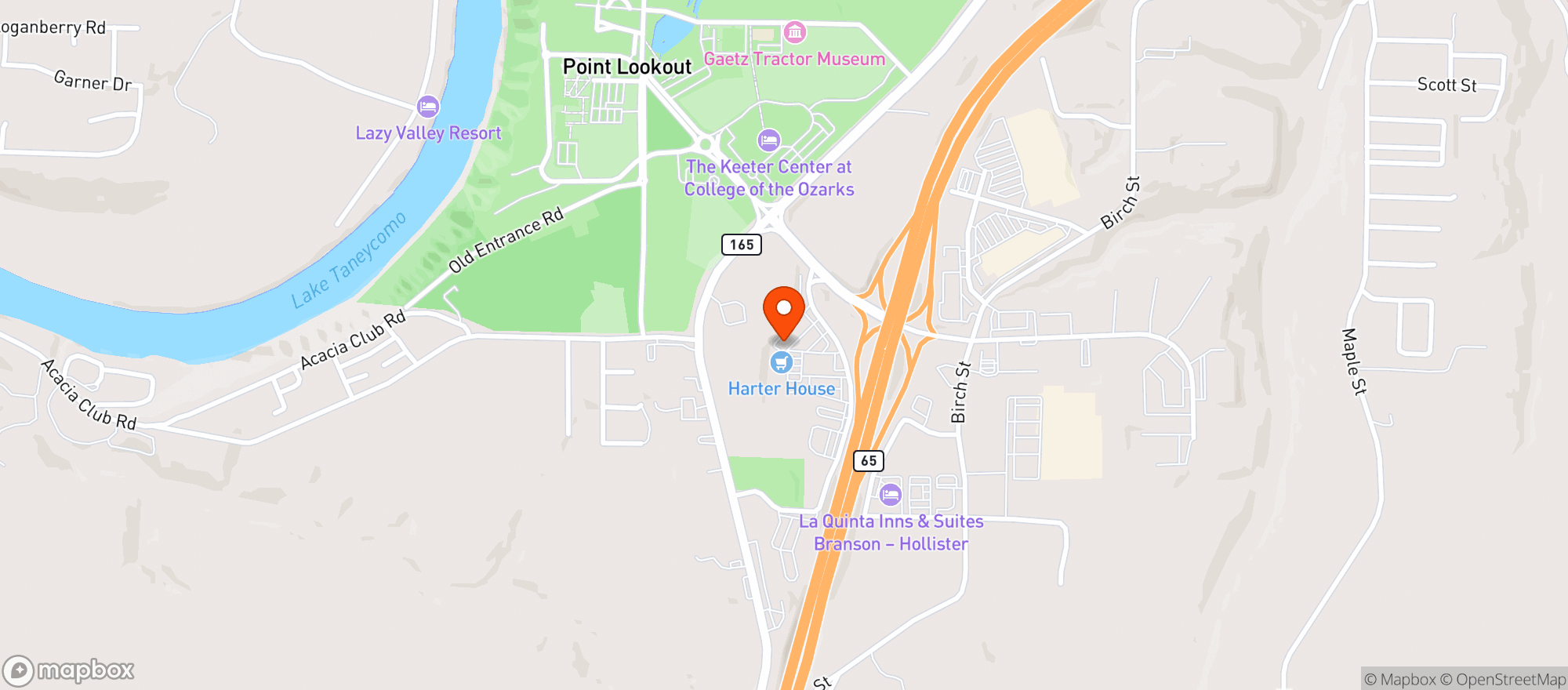 Map showing The High Road Dispensary LLC