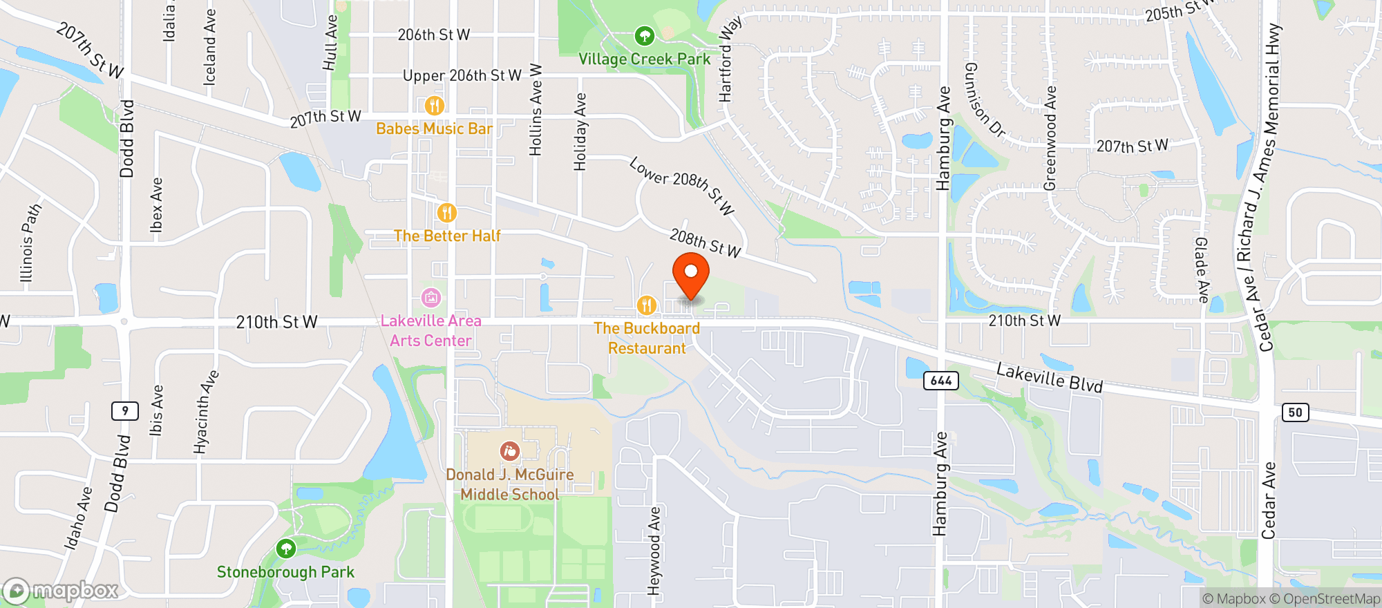 Map showing Farmers Grandson Eatery