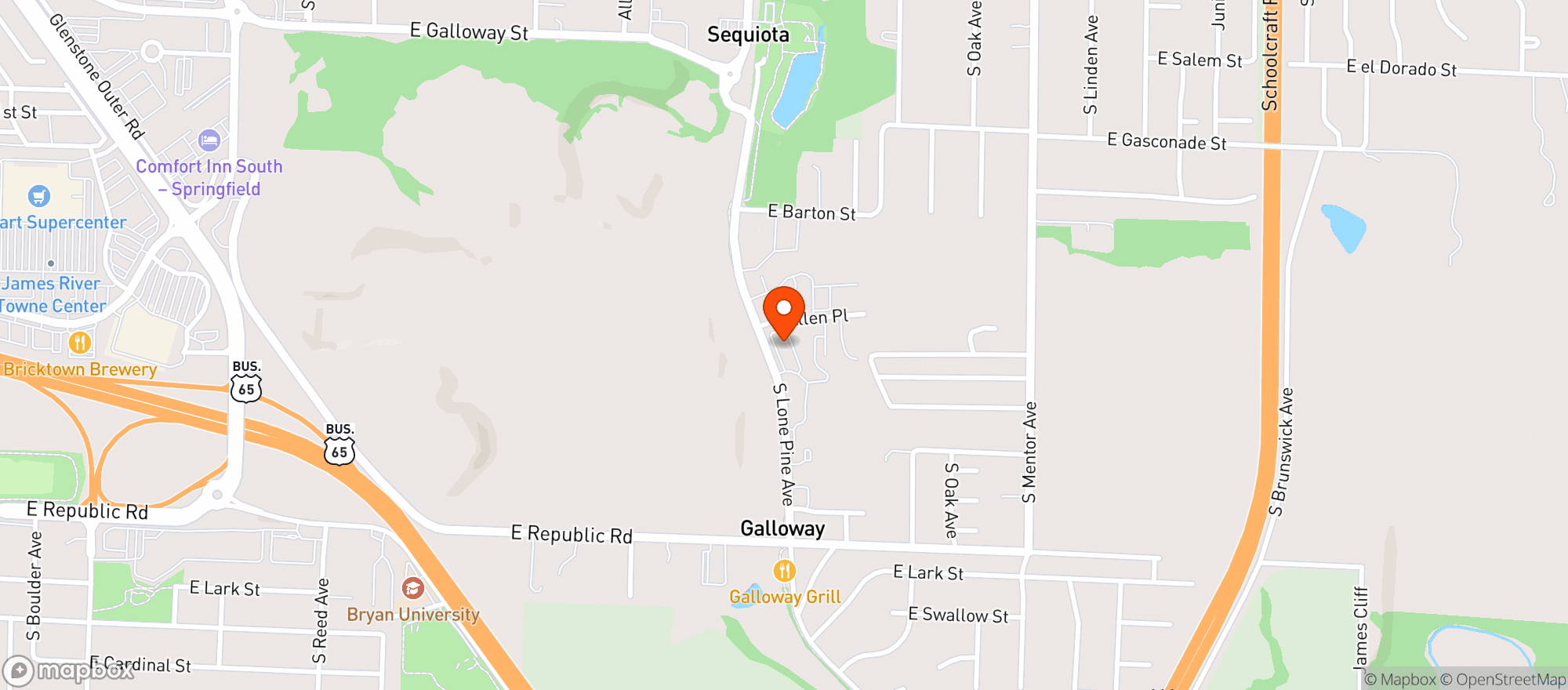 Map showing Niji Sushi Bar And Grill