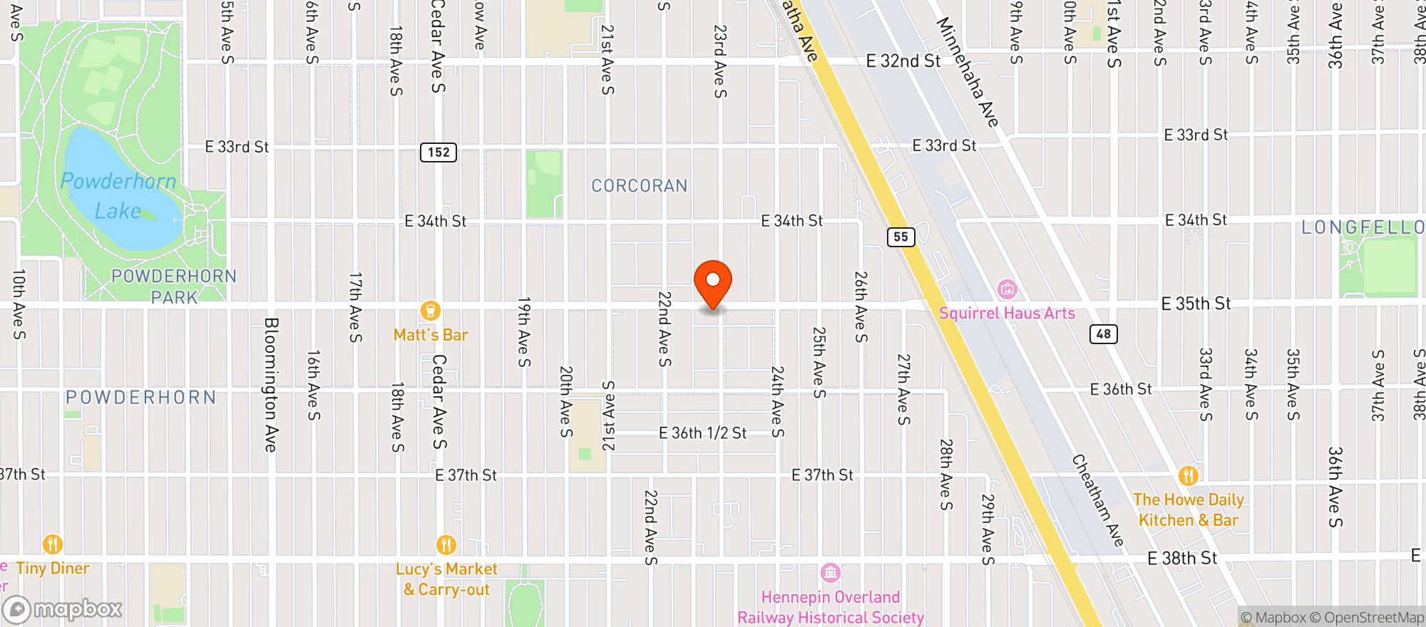 Map showing Chatterbox