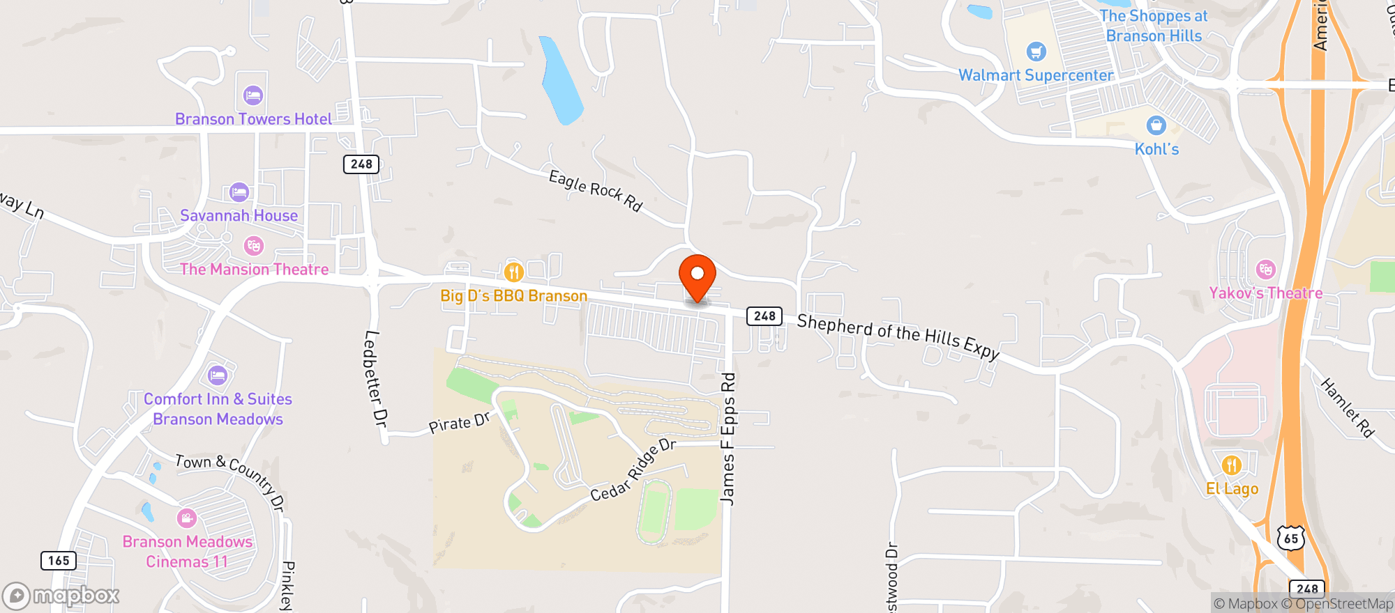 Map showing Country Mart