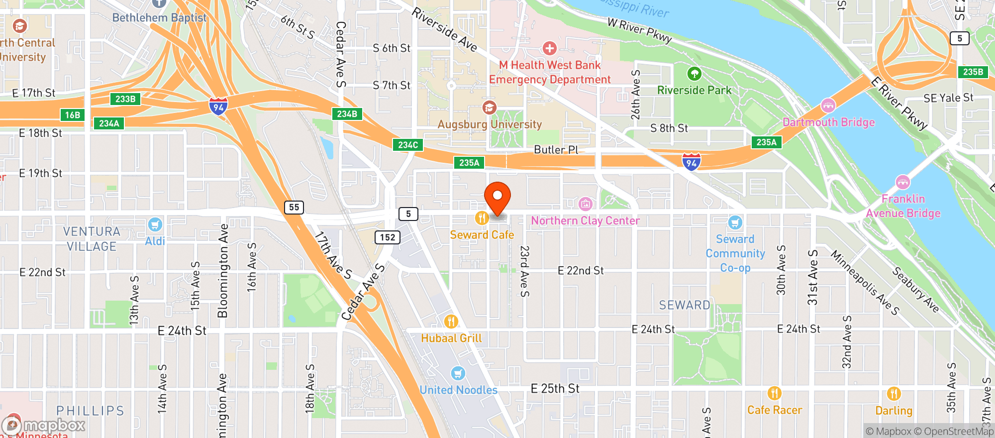 Map showing A Bar Of Their Own