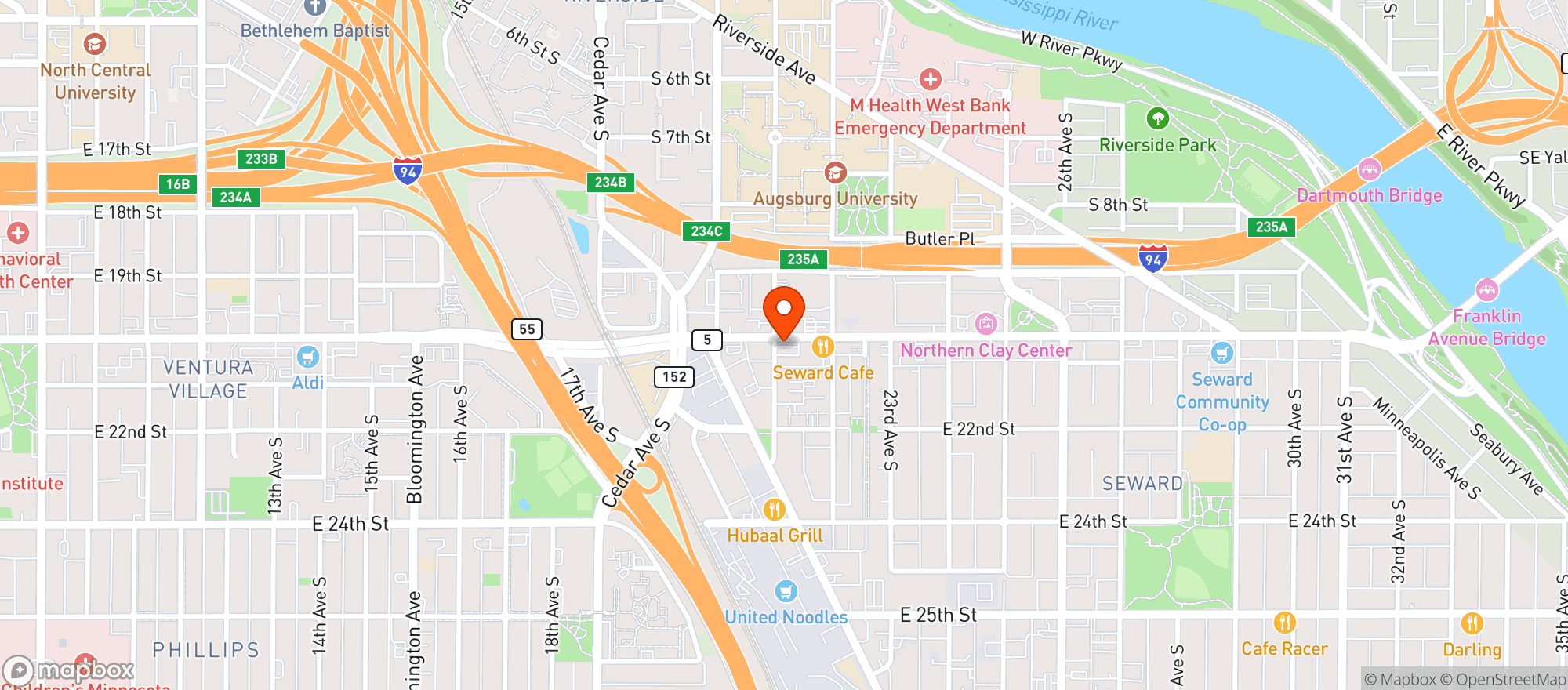 Map showing Holiday Station Store #2746002
