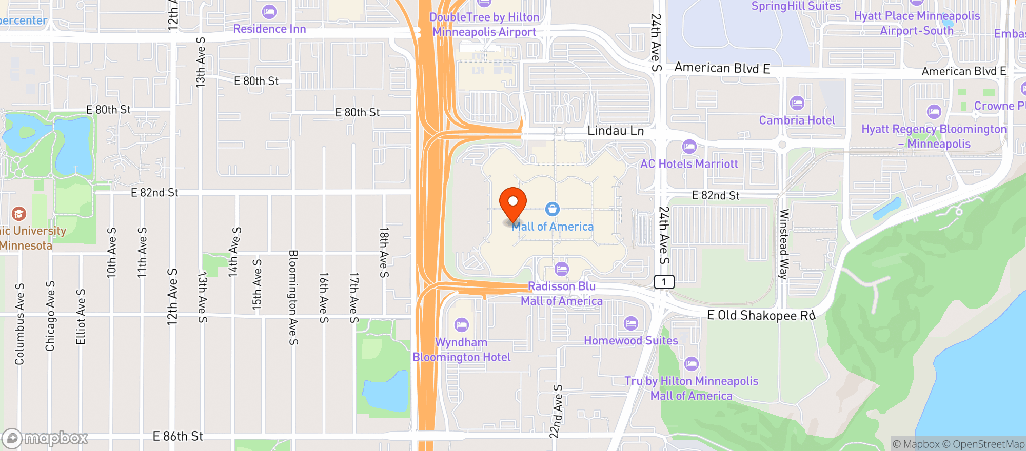 Map showing Cantina Laredo