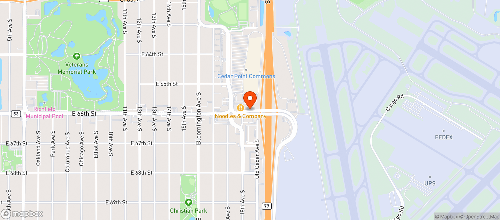 Map showing Richfield # 2 - Cedar